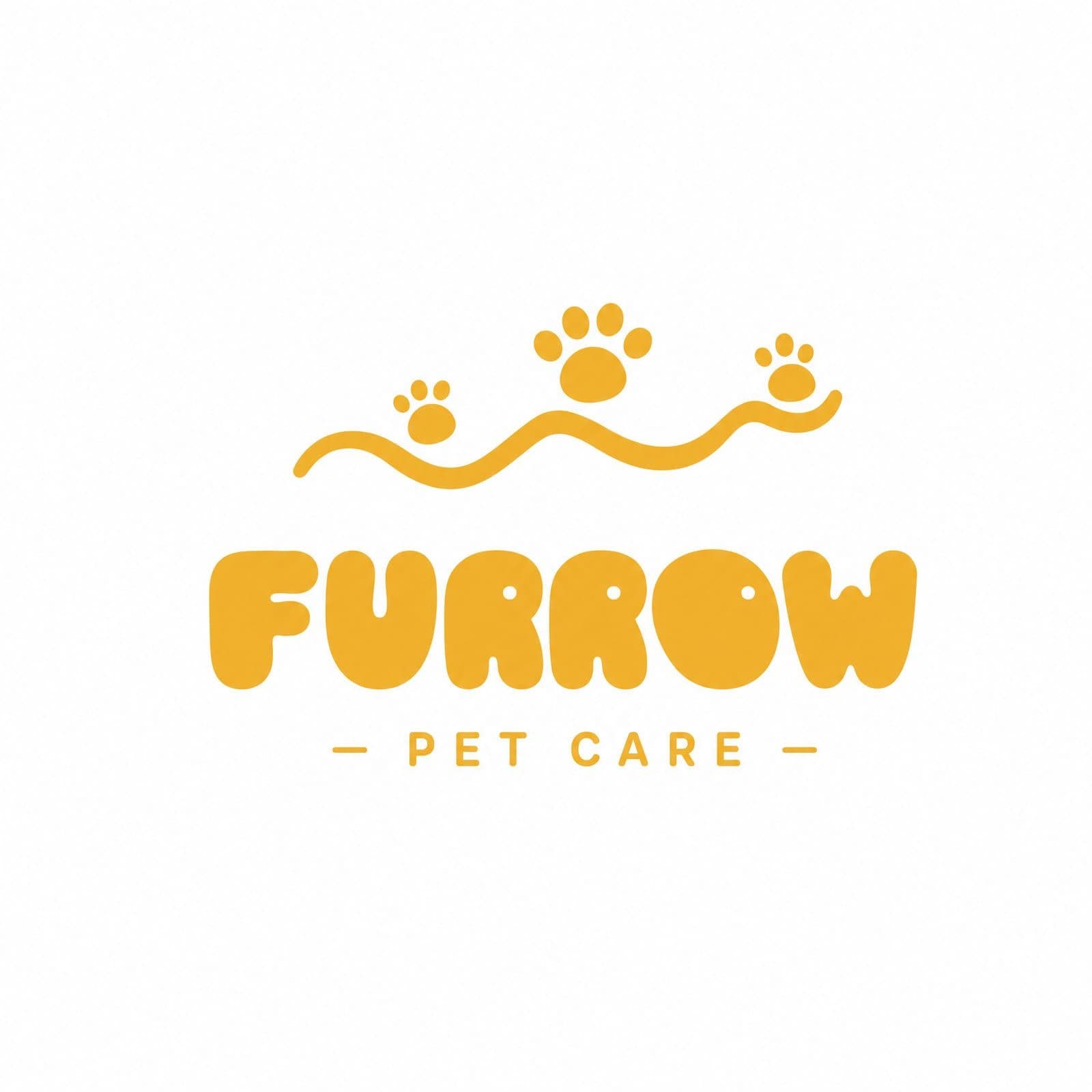Furrow 로고 — 펫케어 브랜드 워드마크