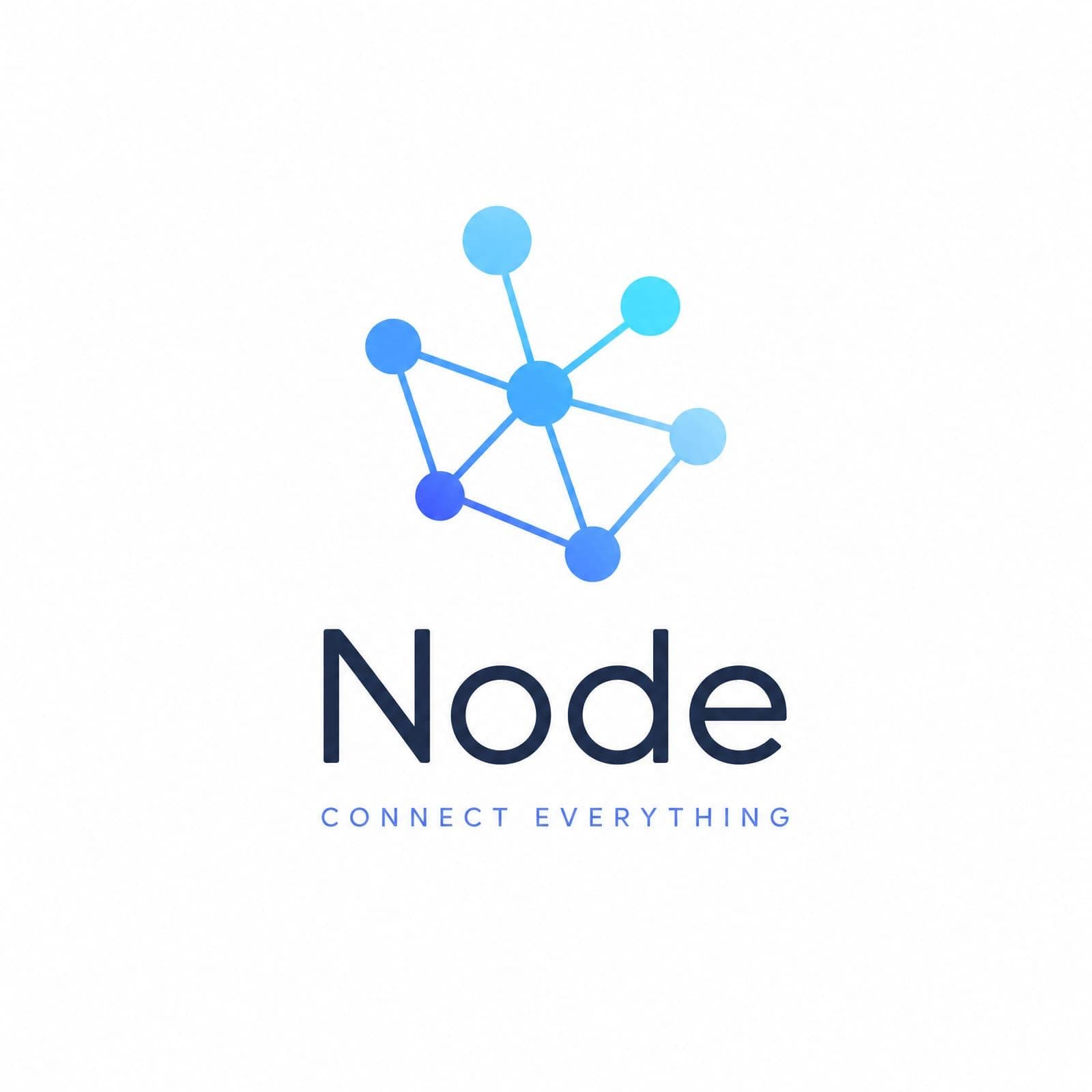 Node 로고 — IT 스타트업 심볼과 워드마크