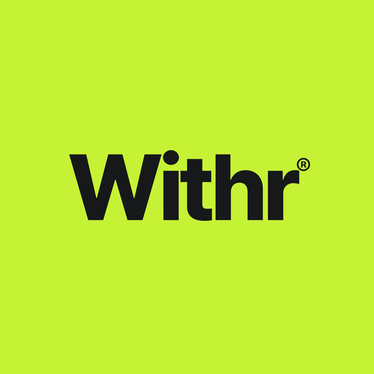 Withr 로고 — HR SaaS 브랜드 워드마크